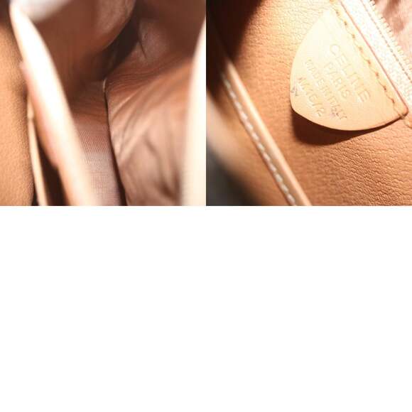 CELINE Macadam Canvas Hand Bag Pvc Leather Brown - Picture 12 of 12